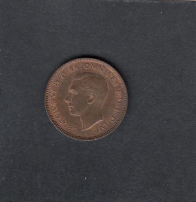 Beschrijving: 1 Farthing  GEORGIUS VI  